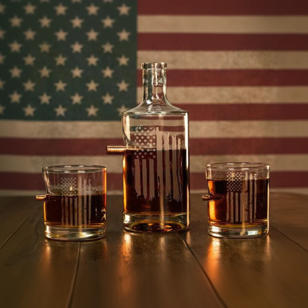 Whiskey Decanter Patriotic 50BMG - Image 3