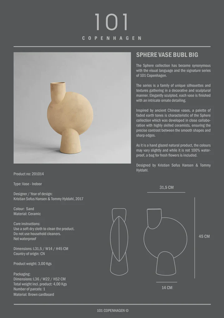 Sphere Vase Bubl Big Sand - Image 6